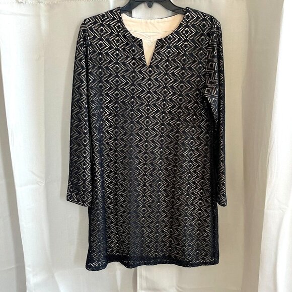COolibar Womens Swim Cover Up Small Black  UPF 50+ Lace Overlay Beachy 16868 - Picture 1 of 8